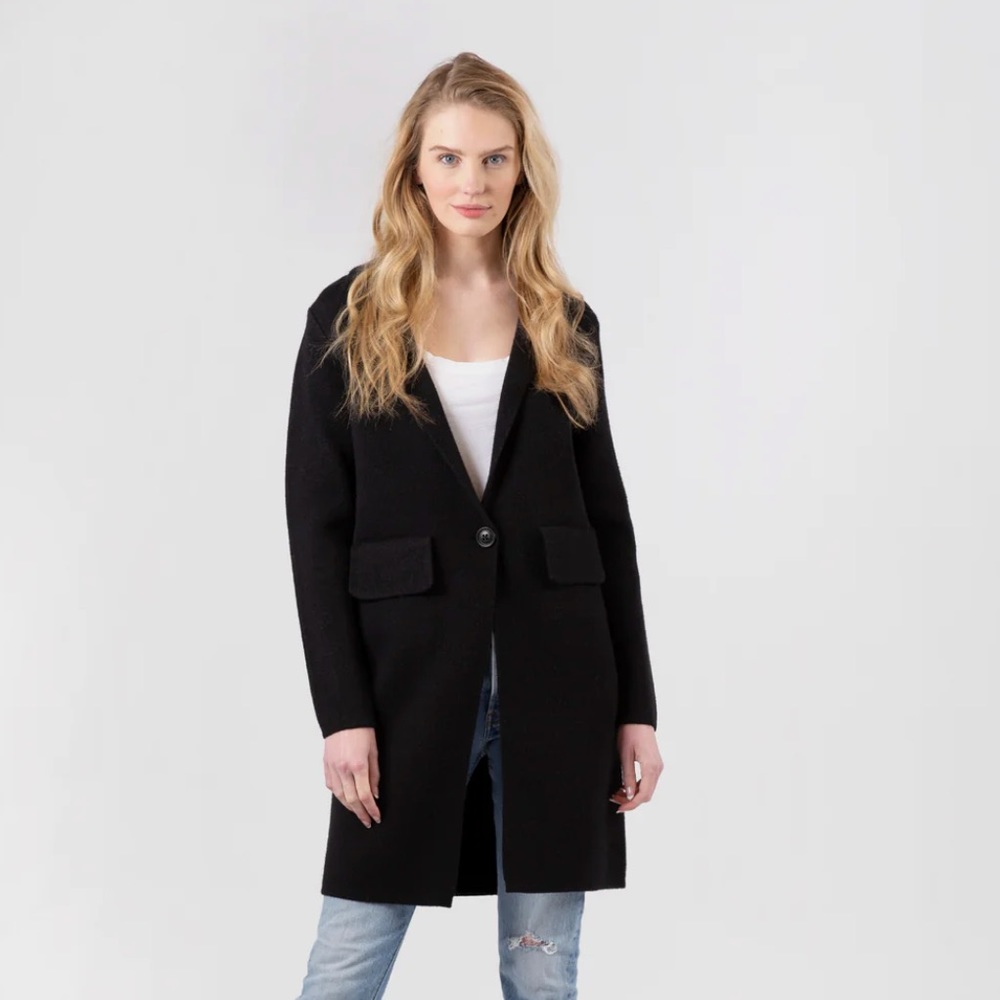 Black Knit Fall Coat/Cardigan